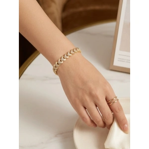 Bratara golden harts galvanizata cu aur de 14k