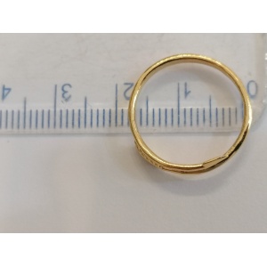 Cupid's arrow ring, adjustable, made of 24k gold-plated silver, code 0050 - Img 3