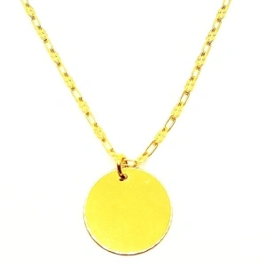 16.5 mm coin pendant with 3 mm chain link code 0053 - Img 2
