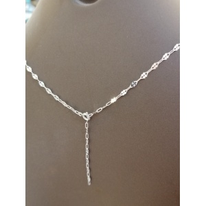 925 silver chain, adjustable, with 2 × 1.2 cm cross, code 0041 - Img 4
