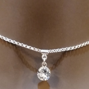 925 silver necklace, 2.3mm roll, 0015