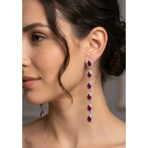 Cercei lungi Luster Cascade Elegant regala - Img 2
