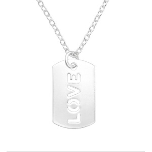 Lantisor tablita "LOVE" din argint 925