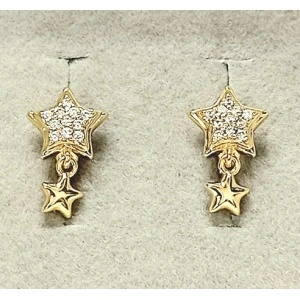 Cercei inox placat cu aur