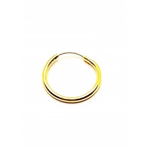 24k gold-plated silver twisted earrings - Img 4