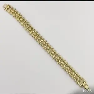 Bratara deosebita galvanizata cu aur de 14k - Img 2