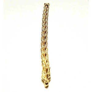 Bratara unisex dragon auriu 11 mm latime. - Img 2