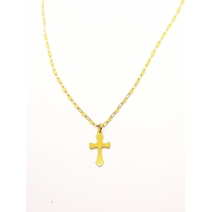 Cross pendant 2.5 x 1.1 cm 16.5 mm with 3 mm chain link code 0055 - Img 2