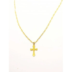 Cross pendant 2.5 x 1.1 cm 16.5 mm with 3 mm chain link code 0055 - Img 2