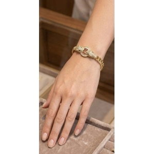 Eleganță feroce galvanizata cu aur de 14k