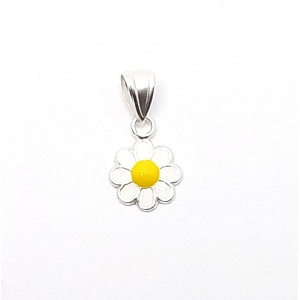 Floare de musetel, pandantiv fetițe argint 925