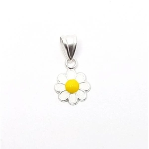 Floare de musetel, pandantiv fetițe argint 925