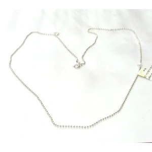 Lănțișor din argint 925, zale rezistente 1 mm cu biluțe dese de 2 mm