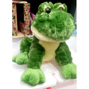 Pluș broască de balta, verde 30 cm inaltime