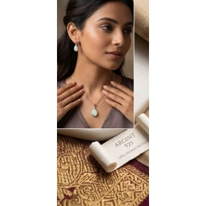 Set Bijuterii Argint 925 & Opal Natural „Indian Pattern”