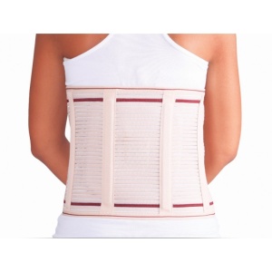 Corset lombar -lombostat elastic cu 4 atele de sustinere