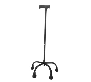 Baston cu 4 puncte de sprijin ,Negru
