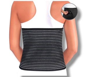 Corset abdominal elastic cu velcro-scai ,Negru