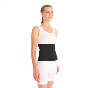 Corset Postoperator Abdominoplastie LipoCase LC 420 S – 3 Pliuri, Compresie Reglabilă, Negru