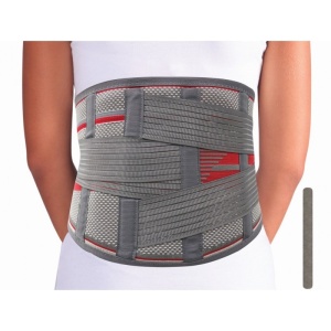 Orteza suport lombosacral tricot elastic cu atele si benzi de fixare KB724