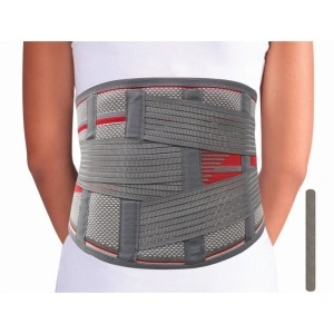 Orteza suport lombosacral tricot elastic cu atele si benzi de fixare KB724
