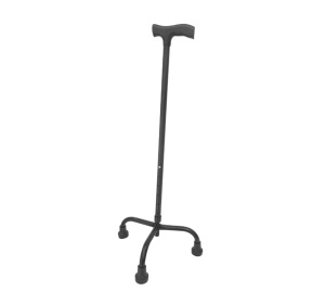 Baston aluminiu ,cu 3 puncte de sprijin,tripod,NEGRU
