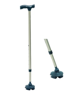 BASTON ALUMINIU CU 4 PIVOTI DE SPRIJIN