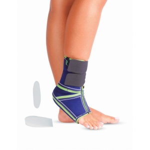 Glezniera neopren ajustabila cu benzi velcro-arici si insertii silicon tendon Ahile