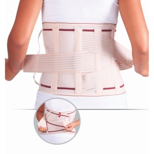 Corset elastic atelat-Lombostat 26cm cu 4 atele de sustinere HB5244 Case