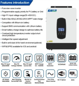 INVERTOR HIBRID EASUN - 7kW - Img 2
