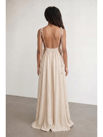 Lanna Dress beige - Img 4