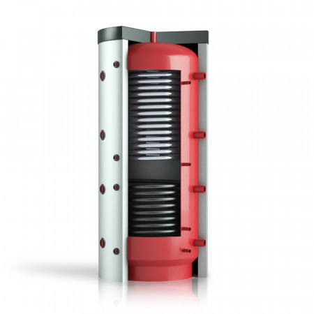 Rezervor/Puffer acumulare KOPH VTA1 750 3 cu 2 serpentine, 750 litri, grosime tabla 3 mm