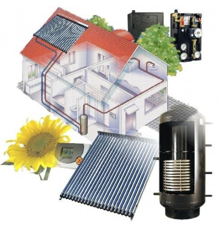 Pachet solar ACM si aport la incalzire 100 mp WESTECH