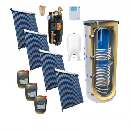 Pachet solar ACM si aport la incalzire 150 mp PANOSOL