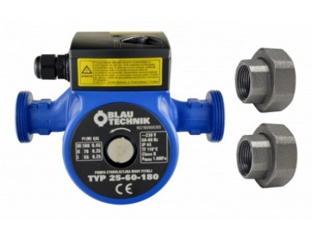 POMPA DE CIRCULATIE BLAUTECHNIK 32/60-180, CU RACORDURI INCLUSE