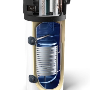 Boiler cu pompă de căldură TESY AquaThermica Pro 260S cu schimbător de căldură 1 serpentină, 260 litri, 1.5 kW, R290