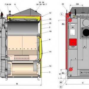 Centrală (Cazan) pe Lemne cu Gazeificare ATMOS DC32S - 35 Kw + CADOU Supapă Termică și Controler Pompă - Img 3
