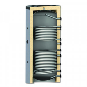 HAJDU, Rezervor de acumulare cu 2 Serpentine Aquastic, AQPTC21000, 1000 l, izolat