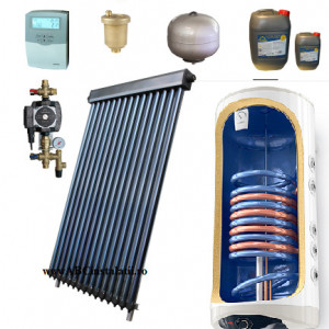 Kit pachet Panou solar Panosol Confort 3 Persoane Bivalent cu Automatizare Solara WiFi (C.203)