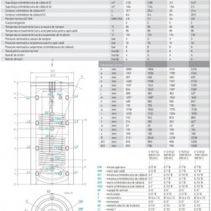 Puffer combinat tank in tank 1000 litri Tesy cu doua serpentine V 15/9 S2 1000 99 EV 200 45 - Img 2