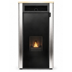 Termoșemineu Peleti Fornello Primo Truva 25 kW Ivory