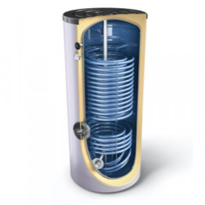 Boiler indirect cu 2 serpentine marite pentru pompe de caldura TESY EV2x4 2x9 S2 200 60 - 200 l