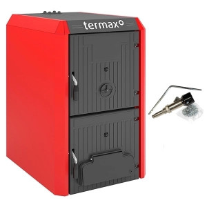 Centrala/Cazan fonta Termax Bio 25 kW, biomasa, Ø 147 mm, volum apa 39 litri, Regulator de tiraj inclus - Img 6