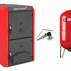 Centrala/Cazan fonta Termax Bio 42 kW, biomasa, Ø 147 mm, volum apa 57 litri, Regulator de tiraj inclus - Img 5