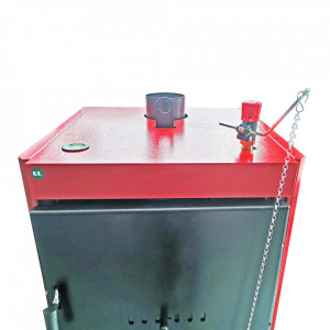 Centrala/Cazan lemne si carbuni KOPH Panzzer 37 kW/45 kW cu regulator de tiraj inclus, Ø 160 mm, volum manta apa 80 litri - Img 5