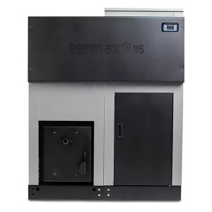 Centrala cu peleti Termax ECO GRI 50 kW, 330 mp, buncar peleti 135 kg, volum apa 150 litri, diametru cos fum ⌀120 mm - Img 2