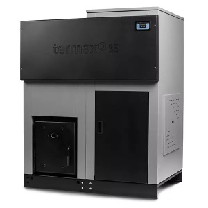 Pachet centrala cu peleti Termax ECO GRI 35 kW, 220 mp, buncar peleti 120 kg, diametru cos fum ⌀80 mm, volum apa 105 litri - Img 2