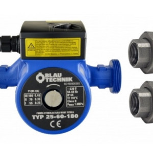 POMPA DE CIRCULATIE BLAUTECHNIK 25/80-180, CU RACORDURI INCLUSE