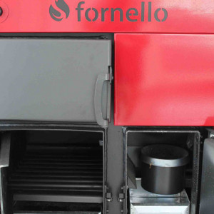 Centrala Fornello Eco Energy mixt 35 KW pe lemne si peleti, echipata cu 2 camere de ardere, automatizare, afisaj digital, arzator fonta, curatare mecania a drumurilor de fum, buncar peleti integrat 90 kg - Img 6
