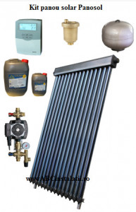 Kit pachet Panou solar Panosol Economic 6 Persoane fara Boiler cu Automatizare Solara WiFi (C.303)